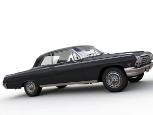 Chevy impala ss coupe 1962 3D Model