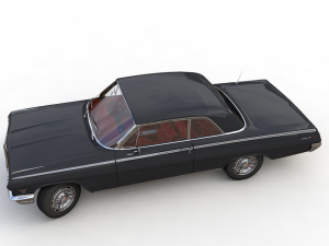 Chevy impala ss coupe 1962 3D Model