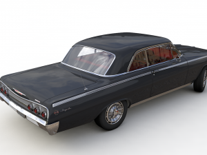 Chevy impala ss coupe 1962 3D Model