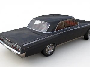 Chevy impala ss coupe 1962 3D Model