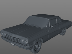 Chevy impala ss coupe 1962 3D Model