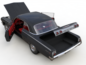 Chevy impala ss coupe 1962 3D Model