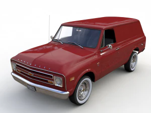 панельна вантажівка chevy c10 1968 року 3D Модель