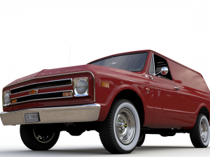 chevy c10 panel truck 1968 Model 3D