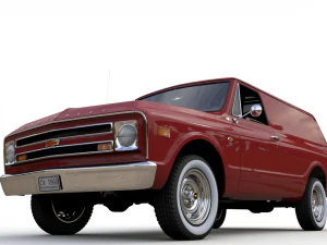 chevy c10 panel truck 1968 3D Model