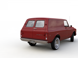 chevy c10 panel truck 1968 Model 3D