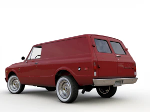 chevy c10 panel truck 1968 3D Model