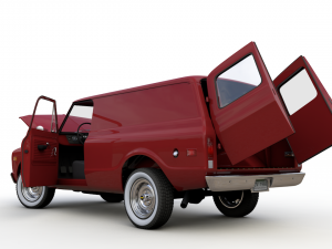chevy c10 panel truck 1968 Model 3D
