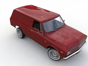 chevy c10 panel truck 1968 3D Model