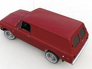 chevy c10 panel truck 1968 Model 3D