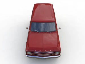 chevy c10 panel truck 1968 3D Model