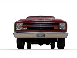 chevy c10 panel truck 1968 3D Model