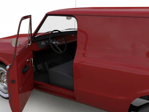 chevy c10 panel truck 1968 3D Model