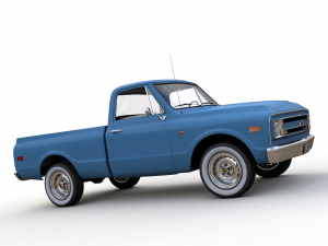 chevy c10 pickup fleetside truck 1968 3Dモデル