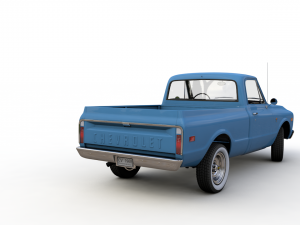 chevy c10 pickup fleetside truck 1968 3Dモデル