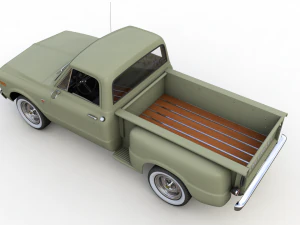 chevy c10 pickup stepside truck 1968 3D Model