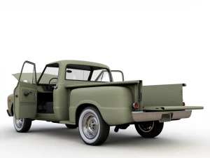 chevy c10 pickup stepside truck 1968 3D Model