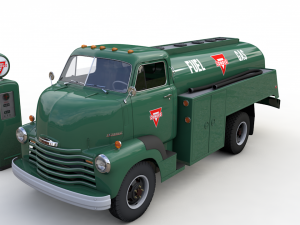 chevy 6400 fuel truck 1949 3D-Modell