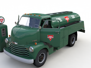 chevy 6400 fuel truck 1949 3Dモデル