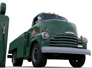 chevy 6400 fuel truck 1949 3Dモデル