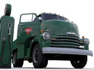 chevy 6400 fuel truck 1949 3Dモデル