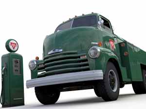 chevy 6400 fuel truck 1949 3Dモデル