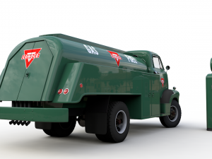 chevy 6400 fuel truck 1949 3Dモデル