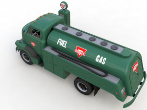 chevy 6400 fuel truck 1949 3Dモデル