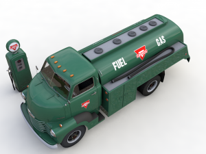 chevy 6400 fuel truck 1949 3Dモデル
