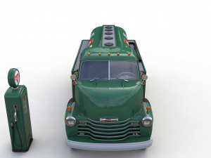 chevy 6400 fuel truck 1949 3Dモデル