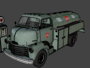 chevy 6400 fuel truck 1949 3Dモデル