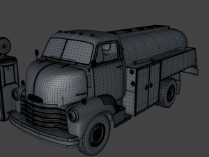 chevy 6400 fuel truck 1949 3Dモデル