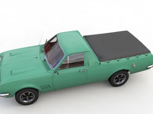 holden hg ute gts 1971 3D Model