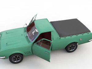 holden hg ute gts 1971 3D Model