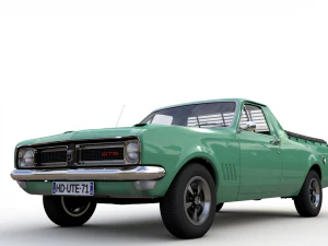 holden hg ute gts 1971 3D Model