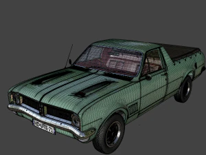 holden hg ute gts 1971 3D Model