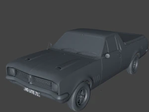 holden hg ute gts 1971 3D Model