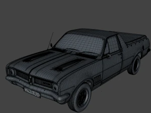holden hg ute gts 1971 3D Model