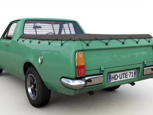 holden hg ute gts 1971 3D Model