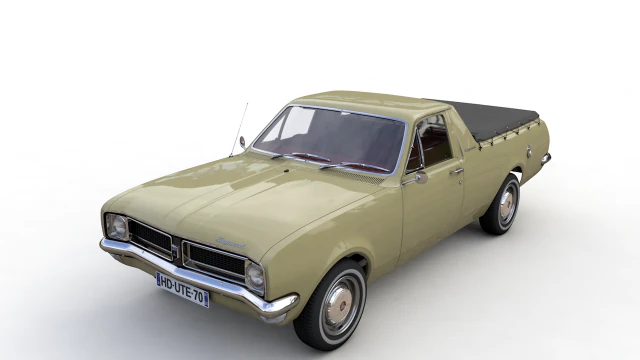 holden hg ute kingswood 1970 3D Model .c4d .max .obj .3ds .fbx .stl .blend 