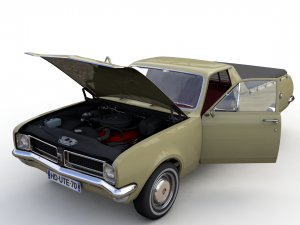 holden hg ute kingswood 1970 3D मॉडल