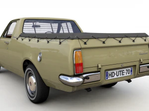 holden hg ute kingswood 1970 3D Model