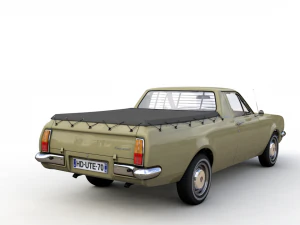 holden hg ute kingswood 1970 3D Model