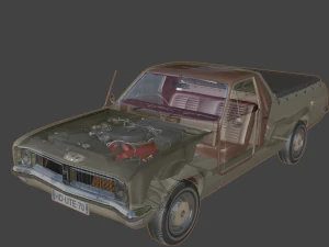 holden hg ute kingswood 1970 3D Model