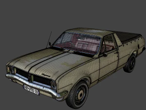 holden hg ute kingswood 1970 3D Model