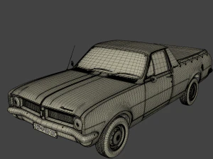 holden hg ute kingswood 1970 3D Model