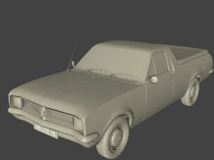 holden hg ute kingswood 1970 3D Model