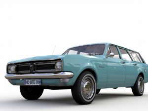 holden hg kingswood wagon 1970 3D Model