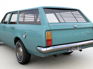 holden hg kingswood wagon 1970 3D Model
