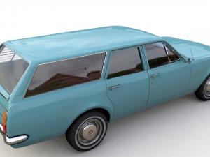 holden hg kingswood wagon 1970 3D Model
